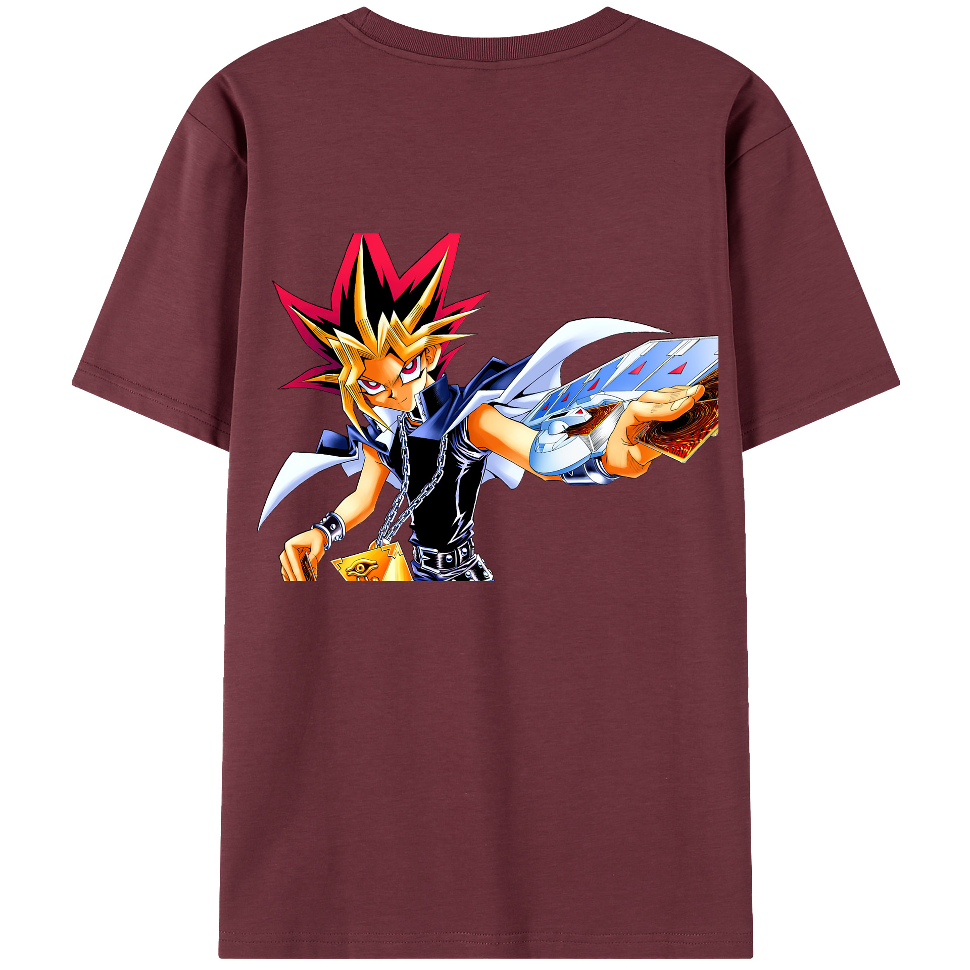 （画像用） 遊☆戯☆王 Yu-Gi-Oh! 綿100％半袖Tシャツ（背面プリント）
